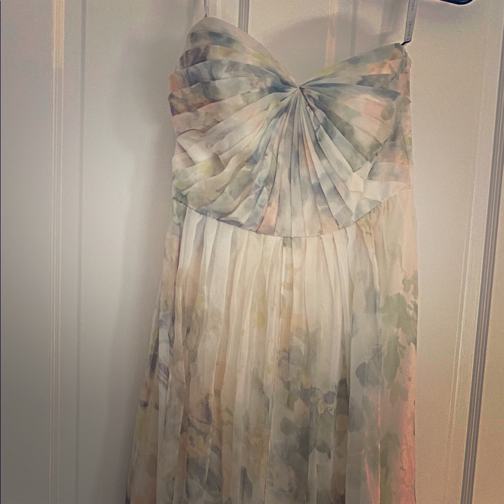 Jenny Yoo Nyla Ivory Sage Bridesmaid Dress